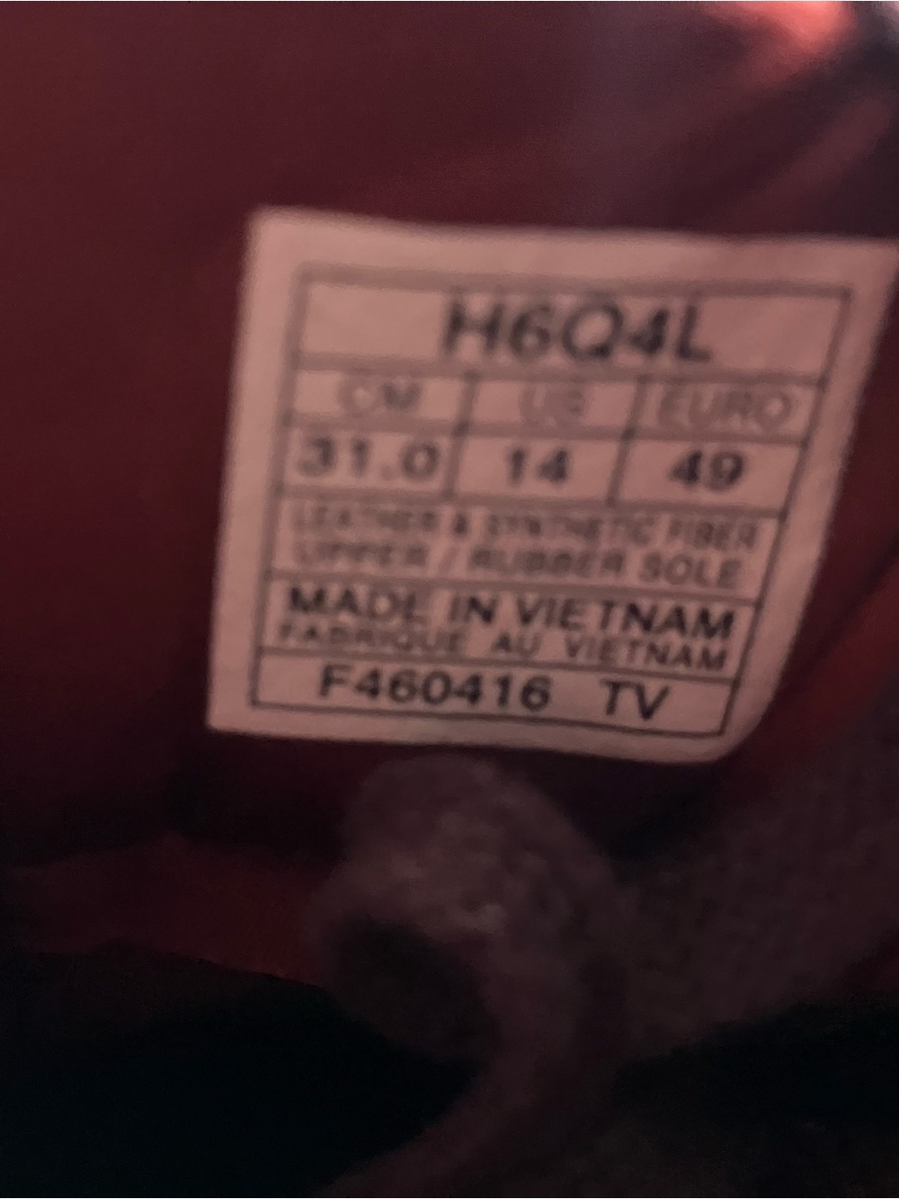 ASICS Men's Burgundy and Red Lace-Up Sneakers - Picture 5 of 5